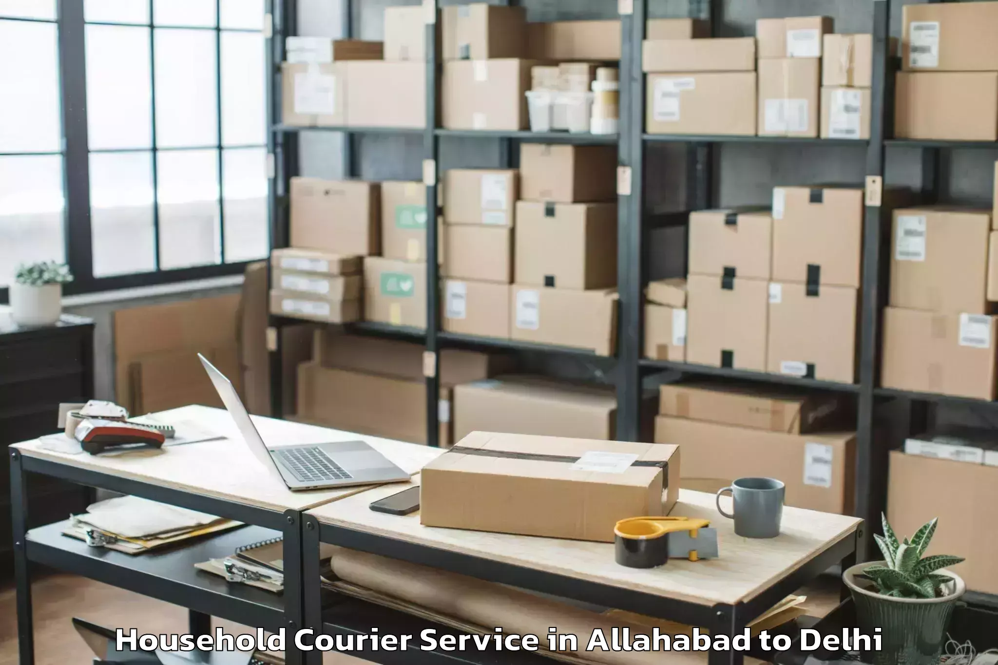 Allahabad to Naraina Industrial Estate Household Courier Booking